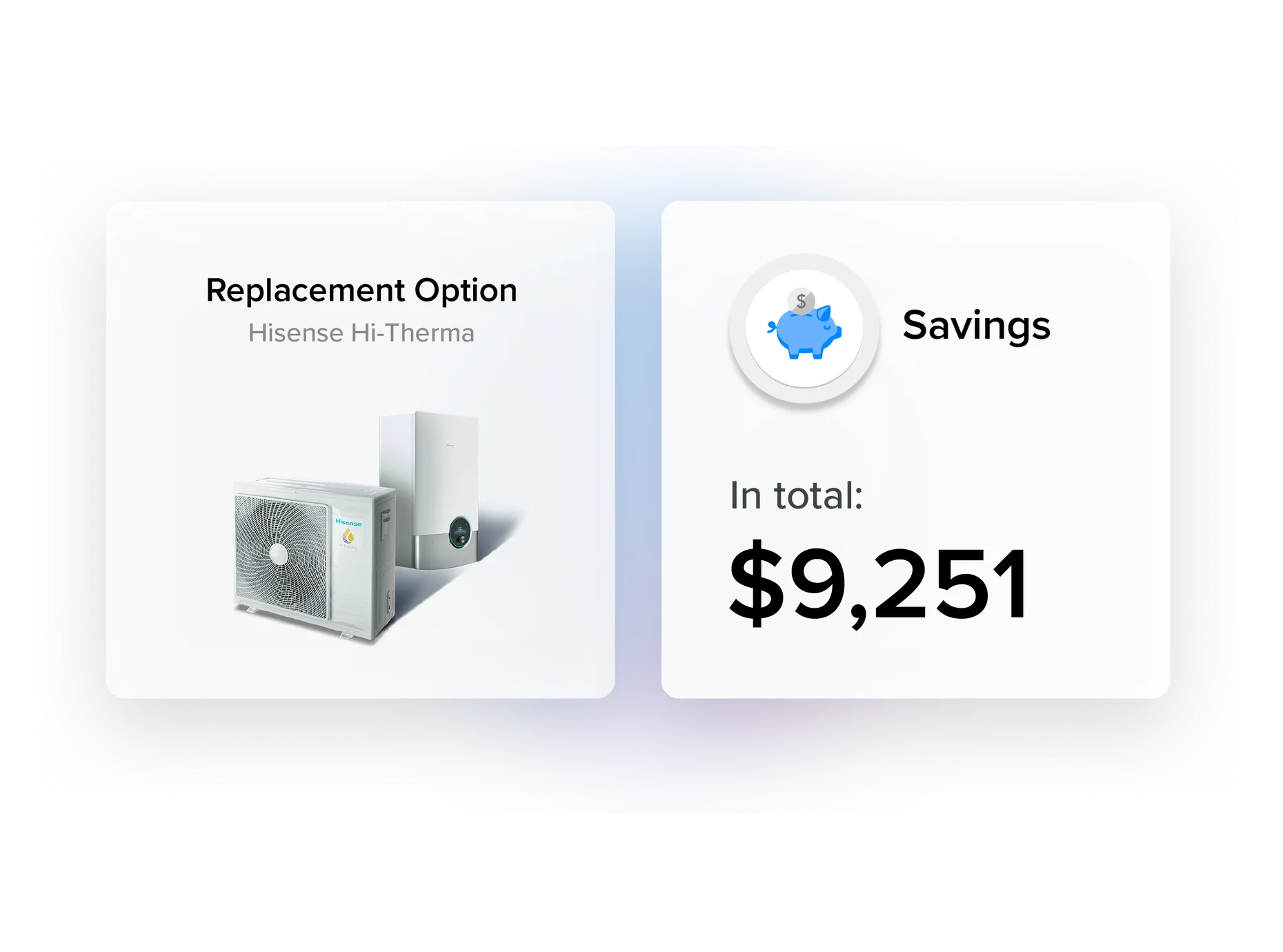 Upfront service pricing and savings shown in the fyxify app